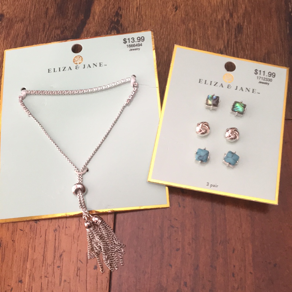 Eliza & Jane Adjustable Bracelet And Earrings Set